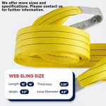 Polyester Webbing Sling Manufacturer - Cheap Price 150mm 180mm 6t 2m Doubl Ply with Lifting Eyes