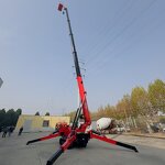 Mini Spider Crane Factory - OEM/ODM Custom Narrow Space Mini Spider Crane with Hydraulic Telescopic Outrigger