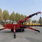 Spider Crane Factory - OEM/ODM Custom 2-12 Ton Small Construction Crawler Spider Crane with Telescopic Boom