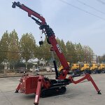 Electric Spider Crane Manufacturer - OEM/ODM Custom 1 Ton 3 Ton 8 Ton Electric Spider Crawler Crane with Man Basket