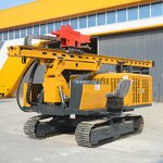 Solar Pile Driver Manufacturer - OEM/ODM Custom High Efficiency Solar Pile Driver with Crawler Frame