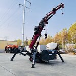 Mini Spider Crane Factory - OEM/ODM Custom Narrow Space Mini Spider Crane with Hydraulic Telescopic Outrigger