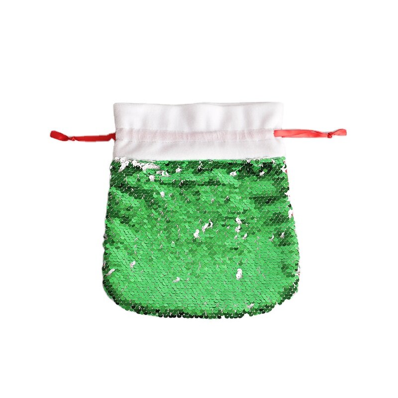 Christmas Gift Bag Manufacturer - OEM/ODM Custom Cheap Sequin Drawstring Sublimation Bag