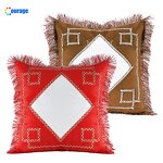 Pillow Case Blank Factory - OEM/ODM Custom Rhombus Printing Area Polyester Sublimation Pillow Case Blank