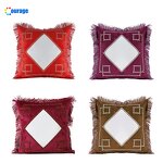 Pillow Case Blank Factory - OEM/ODM Custom Rhombus Printing Area Polyester Sublimation Pillow Case Blank