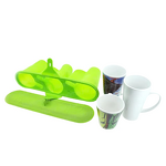 Silicone Clamp Factory - OEM/ODM Custom Conic Mug Silicone Clamp Heat Wrap for 3D Sublimation