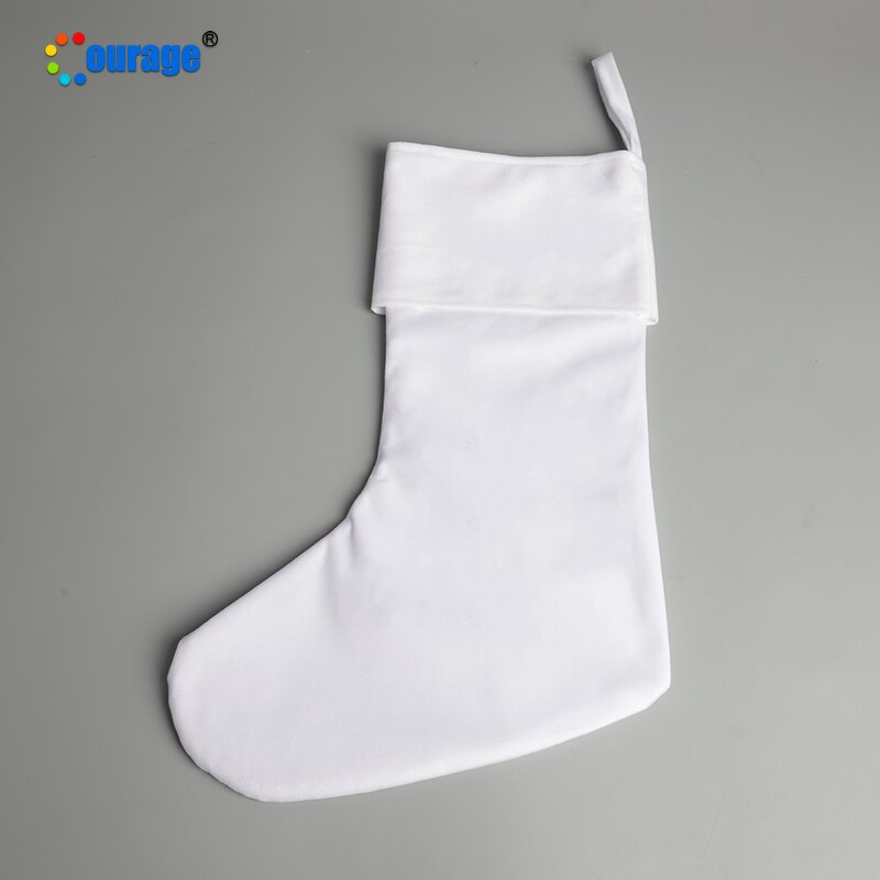 Christmas Stocking Blank Manufacturer - OEM/ODM Custom Plain White Polyester Sublimation Stocking
