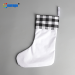 Christmas Stocking Blank Factory - OEM/ODM Custom Polyester Short Plush Fabric Stocking Sock