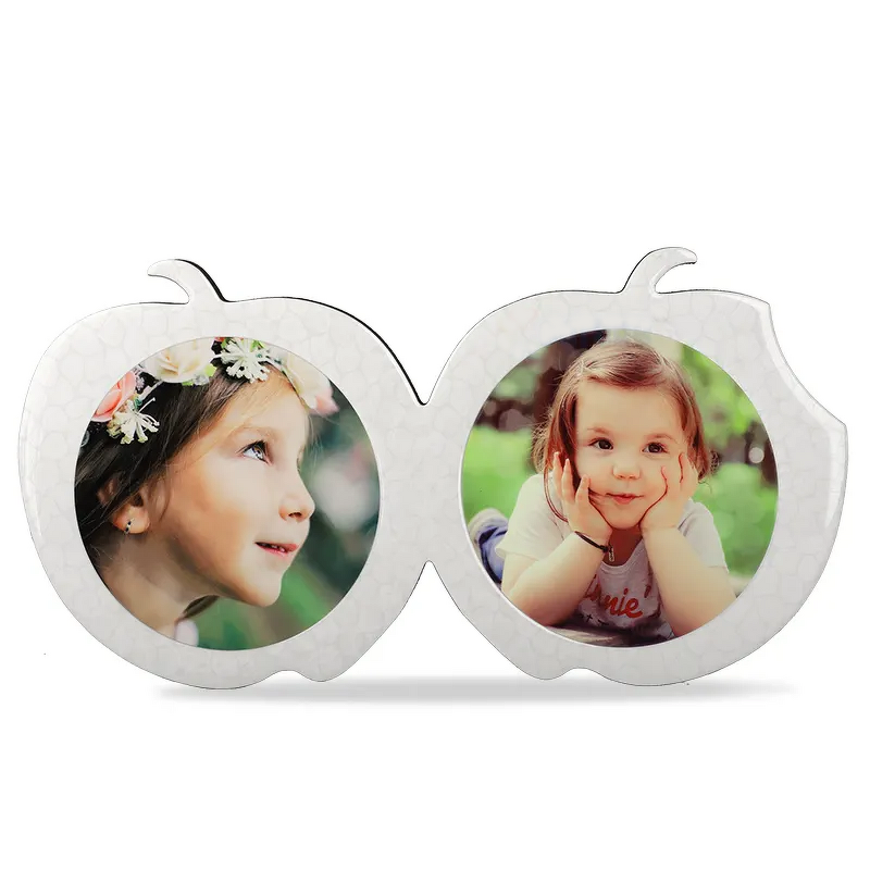 Photo Panel Manufacturer - OEM/ODM Custom Double Apple Shaped Sublimation MDF Photo Panel