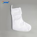 Christmas Stocking Blank Manufacturer - OEM/ODM Custom Plain White Polyester Sublimation Stocking