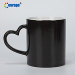 Magic Mug Manufacturer - OEM/ODM Custom Heart Handle Glossy Sublimation Color Changing Ceramic Magic Mug