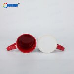 Ceramic Mug Manufacturer - OEM/ODM Custom 11oz Inner Color Heart Handle Sublimation Ready Mug