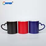 Magic Mug Manufacturer - OEM/ODM Custom Heart Handle Glossy Sublimation Color Changing Ceramic Magic Mug