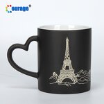 Magic Cup Manufacturer - OEM/ODM Custom Heart Handle Heat Sensitive Color Changing Sublimation Magic Mug