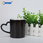 Magic Mug Manufacturer - OEM/ODM Custom Heart Handle Glossy Sublimation Color Changing Ceramic Magic Mug