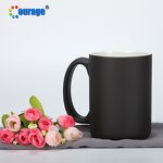 Magic Mug Manufacturer - OEM/ODM Custom 15oz Color Changing Sublimation Magic Mug Black Matte