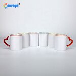 Ceramic Mug Factory - OEM/ODM Custom 11oz Colorful Border Handle Sublimation White Mug