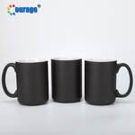 Magic Mug Manufacturer - OEM/ODM Custom 15oz Color Changing Sublimation Magic Mug Black Matte