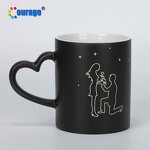 Magic Cup Manufacturer - OEM/ODM Custom Heart Handle Heat Sensitive Color Changing Sublimation Magic Mug