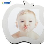Photo Frame Manufacturer - OEM/ODM Custom Fruit Shape Funny Apple Shaped MDF Photo Frame
