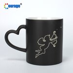 Magic Cup Manufacturer - OEM/ODM Custom Heart Handle Heat Sensitive Color Changing Sublimation Magic Mug