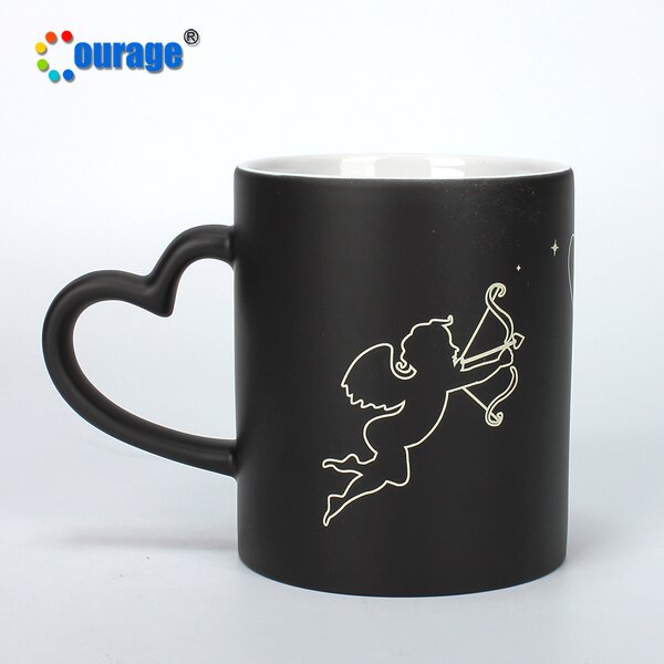 Magic Cup Manufacturer - OEM/ODM Custom Heart Handle Heat Sensitive Color Changing Sublimation Magic Mug