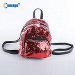 Sequin Backpack Manufacturer - OEM/ODM Custom Sublimation Printing Women PU Mini Mermaid Sequin Backpack