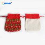 Drawstring Bag Blank Factory - OEM/ODM Custom Wholesale Sublimation Christmas Tree Storage Bag