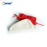 Christmas Gift Bag Manufacturer - OEM/ODM Custom Linen Sublimation Drawstring Gift Bag Blank
