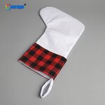 Christmas Stocking Blank Factory - OEM/ODM Custom Polyester Short Plush Fabric Stocking Sock