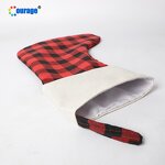 Buffalo Plaid Stocking Factory - OEM/ODM Custom Popular Wholesale Sublimation Blank Buffalo Plaid Stocking