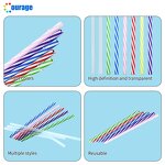 Reusable Straw Factory - OEM/ODM Custom Wholesale PP Hard Plastic Reusable Straw 19cm Glass