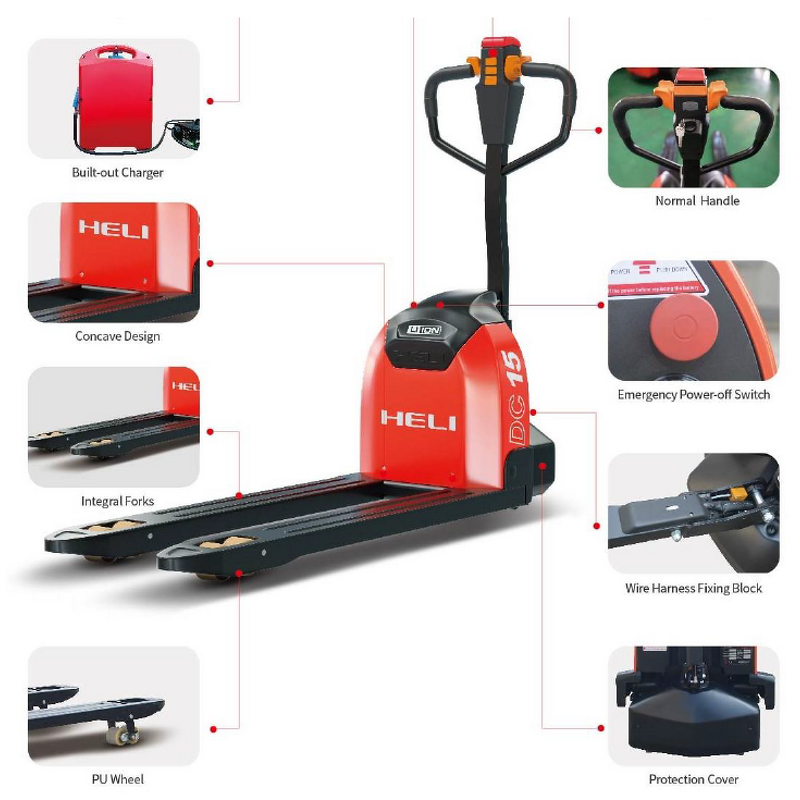 Electric Pallet Truck Manufacturer - OEM/ODM Custom Mini Electric Pallet Truck 1500kg 2000kg 24V Lithium