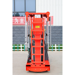 Electric Lift Platform Factory - OEM/ODM Custom Mobile Aluminum Dual Mast Electric Lift Platform Vertical Double Mast