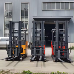 Electric Reach Truck Manufacturer - OEM/ODM Custom 2ton Stand on Reach Truck Forklift for Narrow Aisle