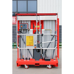 Electric Lift Platform Factory - OEM/ODM Custom Mobile Aluminum Dual Mast Electric Lift Platform Vertical Double Mast