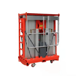 Electric Lift Platform Factory - OEM/ODM Custom Mobile Aluminum Dual Mast Electric Lift Platform Vertical Double Mast