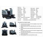Electric Floor Sweeper Factory - OEM/ODM Custom M1900 Industrial Ride on Electric Floor Sweeper Automatic Road Street
