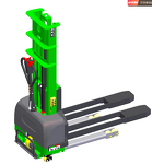 Electric Stacker Factory - OEM/ODM Custom Multi-functional Self-lifting Stacker 1.5 Ton 3M