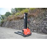 Electric Stacker Factory - OEM/ODM Custom 1300KG 1500KG Self Loading Portable Forklift Electric Stacker
