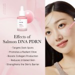 私人标签韩国皮肤护理PDRN鲑鱼安瓿精华液保湿提亮PDRN精华液美白PDRN粉红玻璃辉光精华液