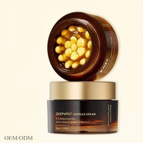 Private Label Deep Vita C Formula Moisturizing Nicotinamide Deep Vita C Wholesale Lady Face Cream Capsule Cream