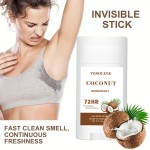 Body Armpit Odor Remover Stick Coconut Natural Anti-perspiring Deodorant Antiperspirant Deodorant Stick for Men Women