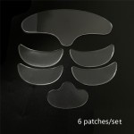 Reusable Transparent Silicone Eye Chest Patch Moisturizing Anti-Wrinkle Eye Pad in Heart Shape Washable Sheet