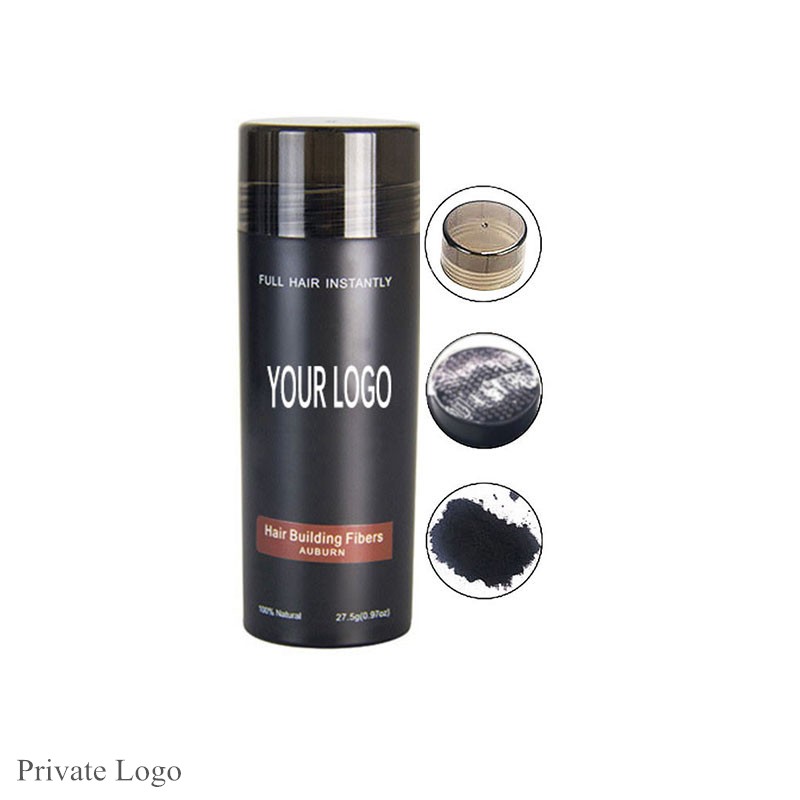 Wholesale OEM Premium Unisex Cotton Hair Thickening Fibers Powder Spray Long Lasting Hair Building Fiber for Thin Hair