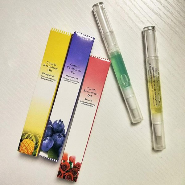 豪华有机3ml指甲油笔天然维生素E角质层油，用于保湿，活化和加强指甲