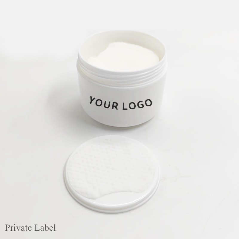 OEM Skin Care Hydrating Cotton Facial Pads Gentle Exfoliating Salicylic Acid Pore Pads Natural Soothing Toner Face 55 Pads