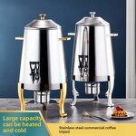 Heated Juice Dispenser Manufacturer - OEM/ODM Custom Hot and Cold Juice Beverage Dispenser Gold Handle Stand