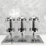 Juicer Dispenser Manufacturer - OEM/ODM Custom Commercial 3L Silver Juicer Dispenser Hotel Equipment Portable