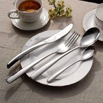 Flatware Set Factory - OEM/ODM Custom Wholesale High Quality Stainless Steel Flatware Set Silver Bulk Spoon Fork